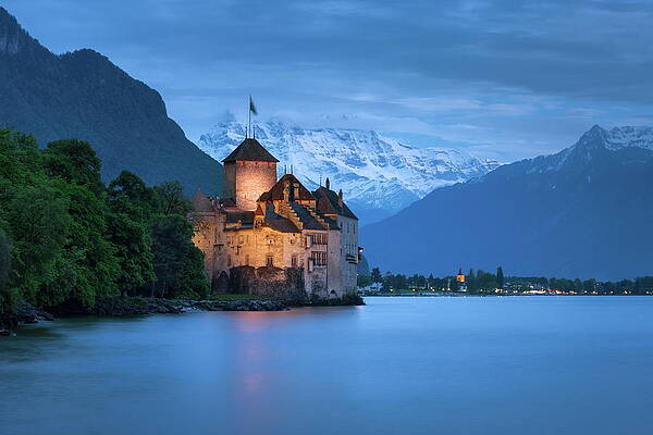 Enchanting Castle by the Lake Digital Art