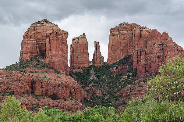Arizona Photograph - Cathedral Rock Closeup by Douglas Wielfaert
