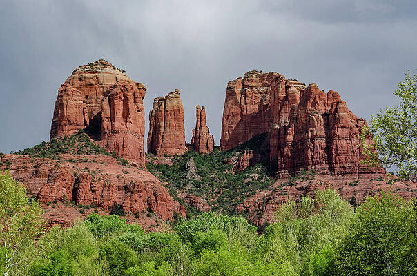 Arizona Photograph - Cathedral Rock Springtime by Douglas Wielfaert