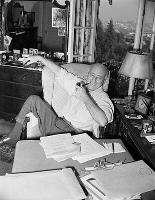 Wall Art featuring the photograph Cecil B. Demille Portrait Session by Earl Theisen Collection