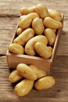 Charlotte Potatoes In A Wooden Box Print