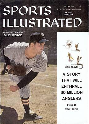 Sports Illustrated 1957 Cover with Billy Pierce Photograph