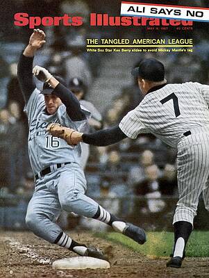 Ken Berry Avoids Mickey Mantle's Tag Photograph