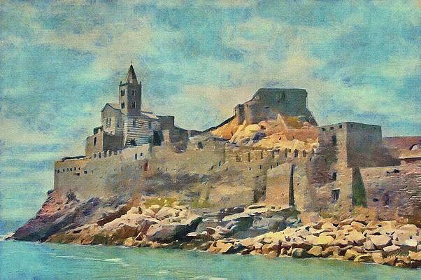 Wall Art featuring the painting Chiesa Di San Pietro by Jeffrey Kolker