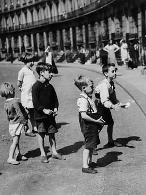 Wall Art featuring the photograph Children Playing by Sasha
