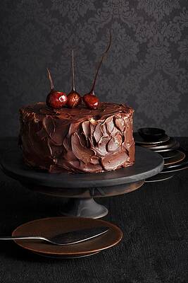 Chocolate Cake With Chestnut Cream Print