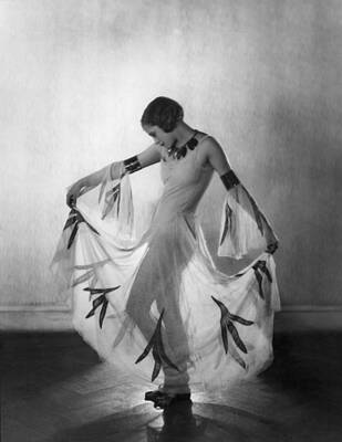 Elegant Dancer in Flowing Gown Wall Art