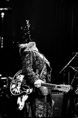 Guitarist Spits Water On Stage Wall Art