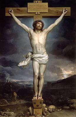 Christ portant la croix Raphaël ou Raffalello Affiche Print