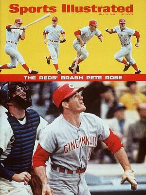 Pete Rose Cincinnati Reds Sports Cover Wall Art