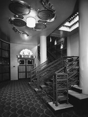 Art Deco Theater Interior Wall Art