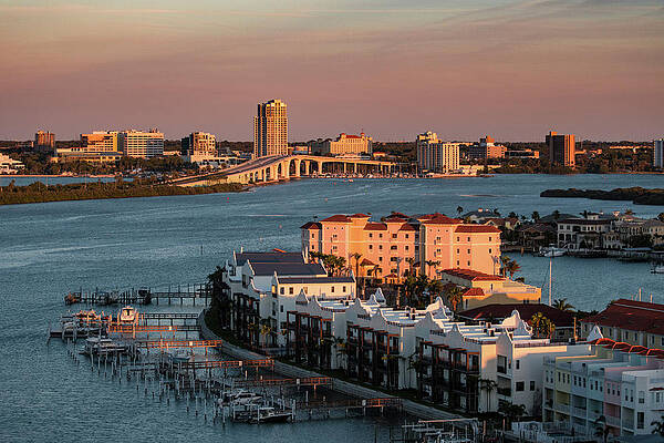 Wall Art featuring the photograph Clearwater Evening by Jeff Phillippi