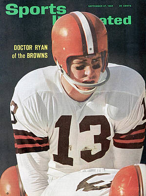 Football Player on 1965 Sports Cover Photograph