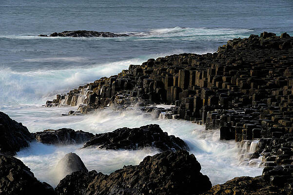 Colour Wall Art featuring the digital art Coast With Cliffs by Enrico Martino