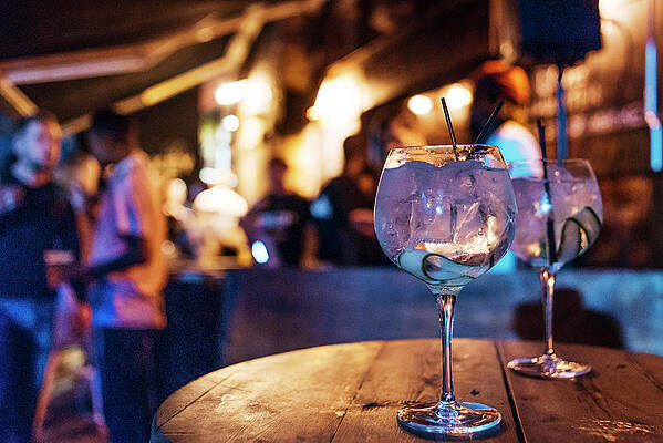British Wall Art featuring the digital art Cocktails by Arcangelo Piai