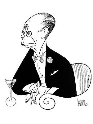 Music Drawing - Cole Porter by Al Hirschfeld