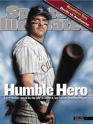 Larry Walker on Sports Illustrated Cover Wall Art