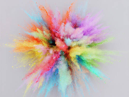 Vibrant Color Explosion Wall Art