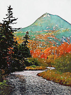 Scenic Wall Art featuring the painting Colors Of Maine - 04 by AM FineArtPrints