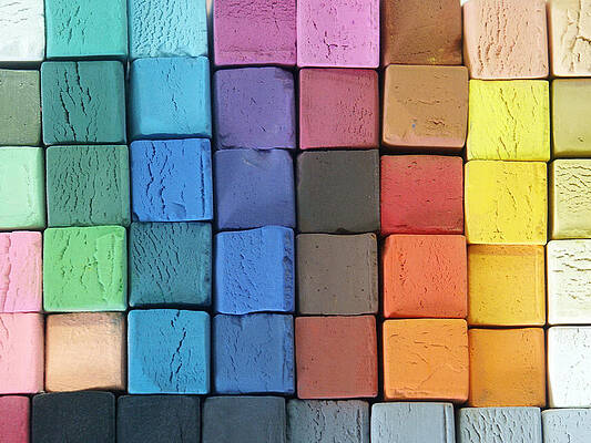 Wall Art featuring the photograph Coloured Pastels by Mevans