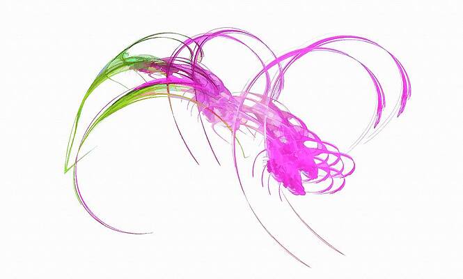 Wall Art featuring the digital art Coming For You Pink by Don Northup