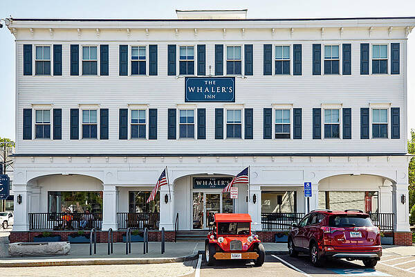 Small Digital Art - Connecticut, Mystic, Historic Downtown, The Whaler's Inn. by Lumiere
