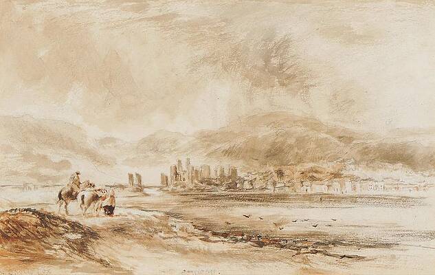 David Cox Painting - Conway by David Cox