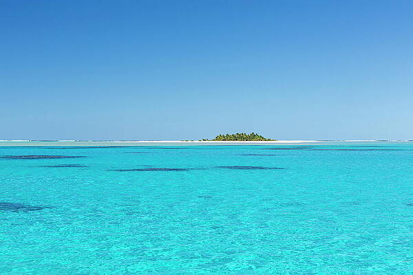 Paradise Wall Art featuring the digital art Cook Islands, Aitutaki, South Seas by Reinhard Schmid
