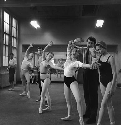 Ballet Class with Instructor Wall Art