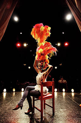 Wall Art featuring the photograph Costumes Worn By Female Impersonator by Dan Kitwood