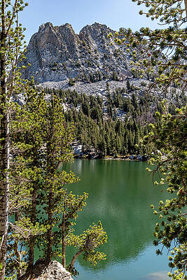 Nature Wall Art featuring the photograph Crystal Lake With Crystal Crag Vertical by Kelley King