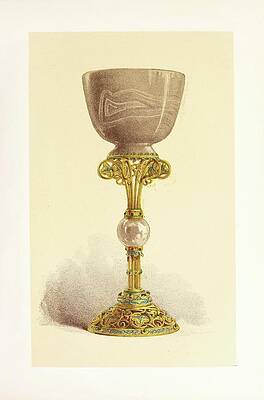 John Charles Robinson Painting - Cup, Or Chalice, In Oriental Onyx, Mounted In Enamelled Gold by John Charles Robinson
