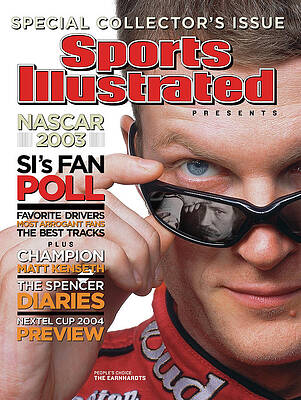 Dale Earnhardt Jr on Sports Illustrated Wall Art