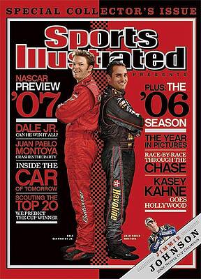 Dale Jr and Juan Pablo on Sports Illustrated Photograph