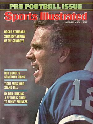 Roger Staubach Sports Illustrated Cover Wall Art
