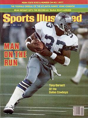 Tony Dorsett in Action Wall Art