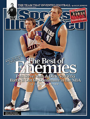 Steve Nash and Dirk Nowitzki NBA Rivalry Wall Art