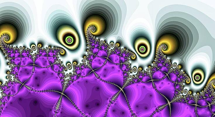 Geometric Wall Art featuring the digital art Dancing Eyes by Don Northup