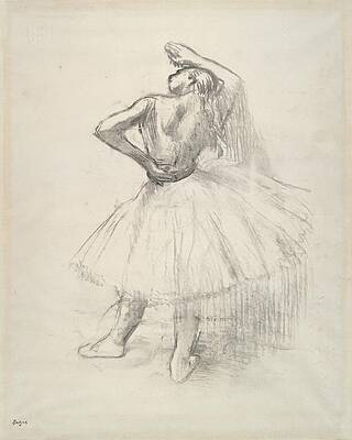 Ballerina in Elegant Dance Pose Wall Art