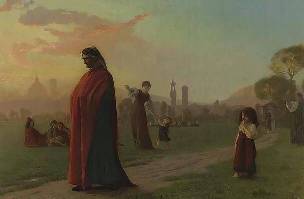Jean Leon Gerome Painting - Dante by Jean-leon Gerome
