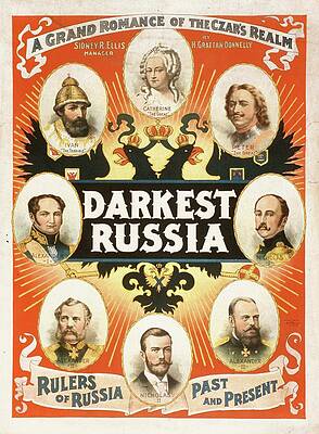Strobridge And Co Lith Painting - Darkest Russia A Grand Romance Of The Czars Realm by Strobridge And Co. Lith.