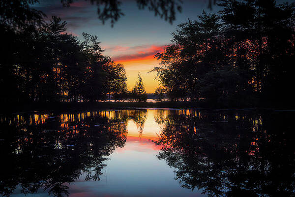 Michigan Wall Art featuring the photograph Daybreak On Lost Lake by Owen Weber