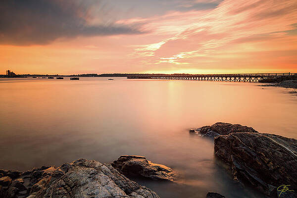 Maine Wall Art featuring the photograph Days End Daydream by Jeff Sinon