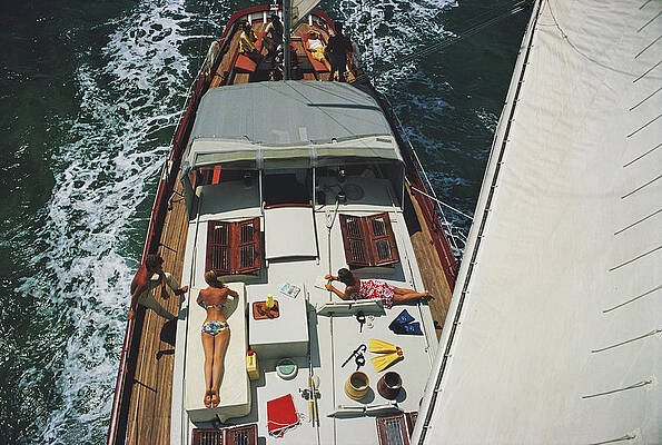 Relaxing on a Yacht Wall Art