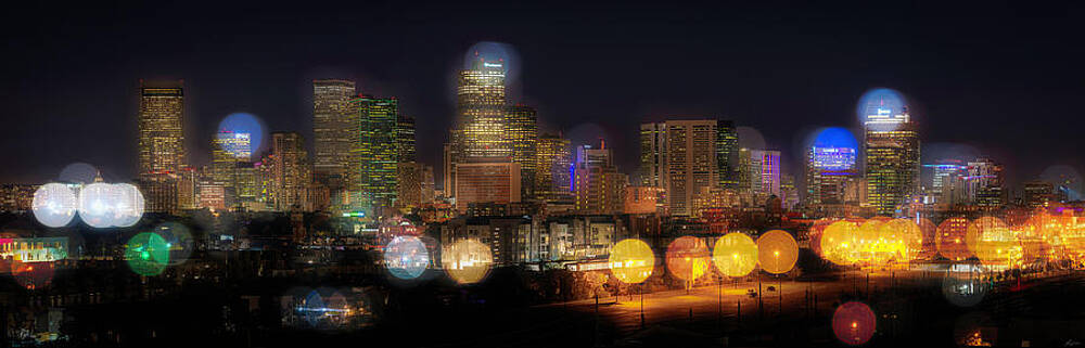 Panoramic Wall Art featuring the photograph Denver Bokeh by Owen Weber