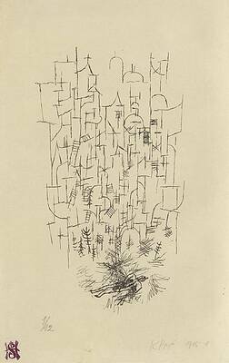 Surreal Abstract by Paul Klee Wall Art