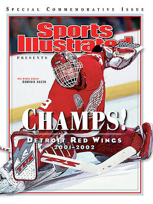 Dominik Hasek on Sports Illustrated Cover Photograph