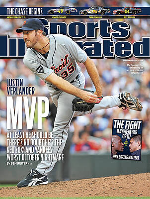 Justin Verlander on Sports Illustrated Cover Photograph