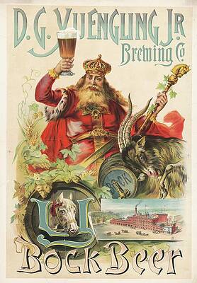 Traditional Painting - D.g. Yuengling Jr. Brewing Co., Bock Beer by Louis Deutz
