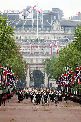 Wall Art featuring the photograph Diamond Jubilee - Carriage Procession by Dan Kitwood